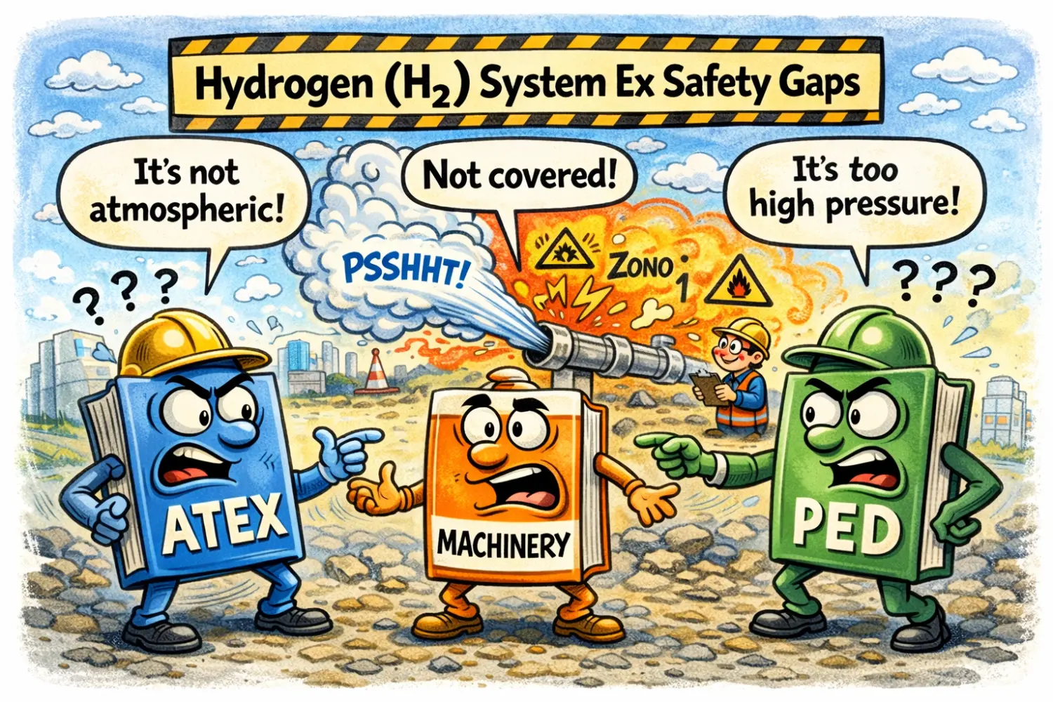 Hydrogen (H2) system Ex safety gaps