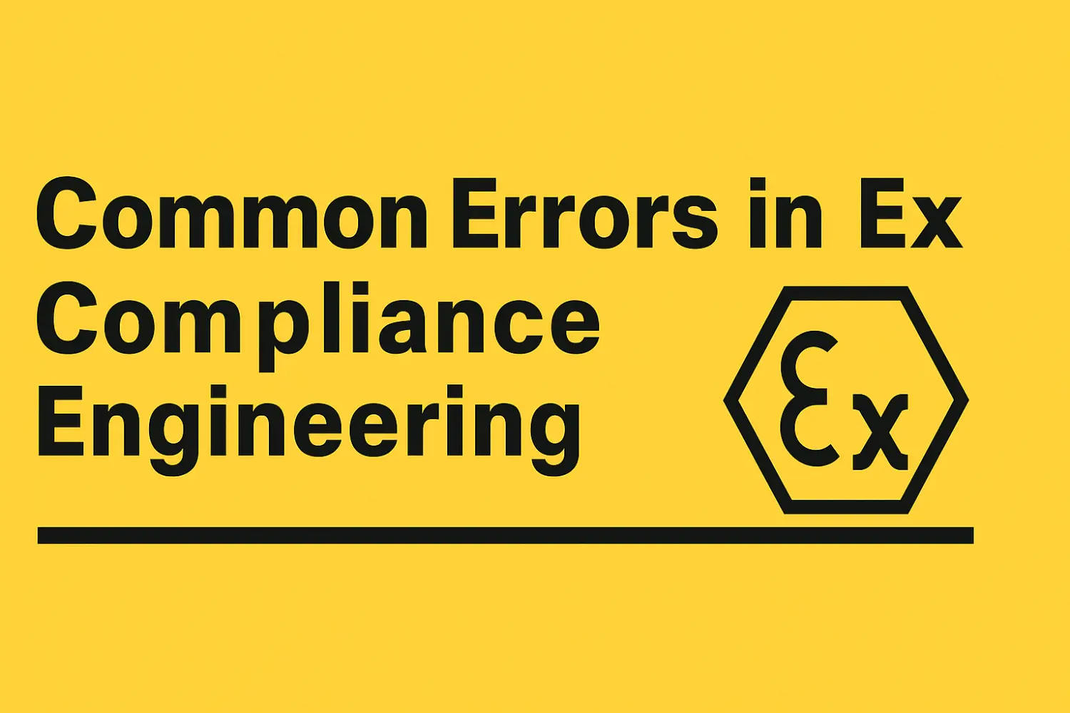 Common Errors in Ex Compliance Engineering