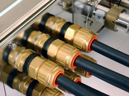 Ex d and/or Ex t glands in place